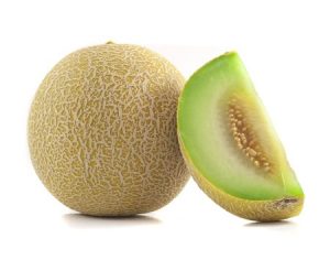 Full and slice cantaloupes