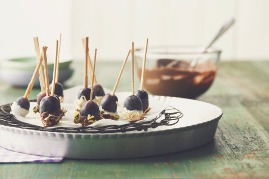 Frozen Grape Popsicle