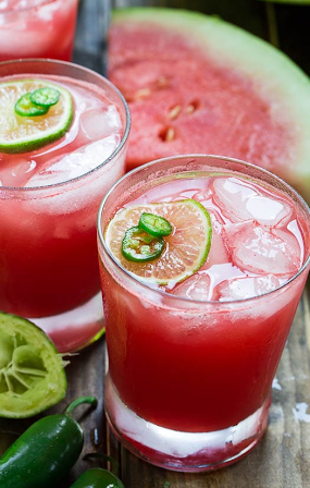 Jalapeno Watermelon Margarita