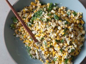 Mexican Grilled Corn Salad with Citrus Aioli Recipe